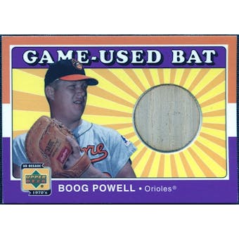 2001 Upper Deck Decade 1970's Game Bat #BBP Boog Powell
