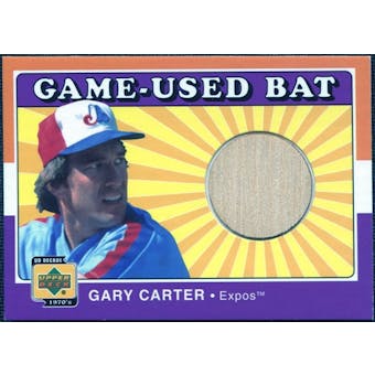 2001 Upper Deck Decade 1970's Game Bat #BGC Gary Carter