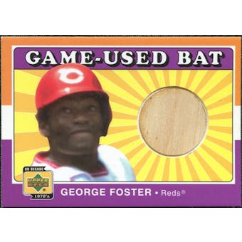 2001 Upper Deck Decade 1970's Game Bat #BGF George Foster