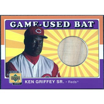 2001 Upper Deck Decade 1970's Game Bat #BKG Ken Griffey Sr.