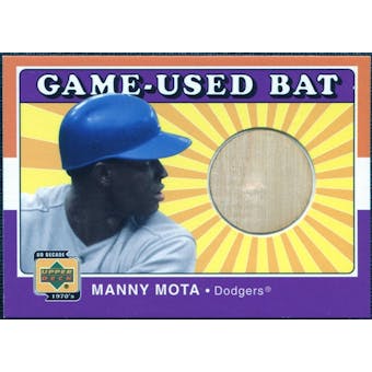 2001 Upper Deck Decade 1970's Game Bat #BMM Manny Mota