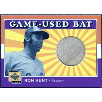 2001 Upper Deck Decade 1970's Game Bat #BRH Ron Hunt