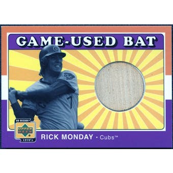 2001 Upper Deck Decade 1970's Game Bat #BRM Rick Monday