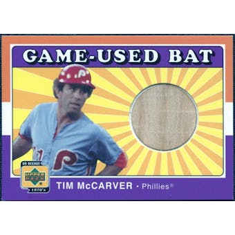 2001 Upper Deck Decade 1970's Game Bat #BTIM Tim McCarver