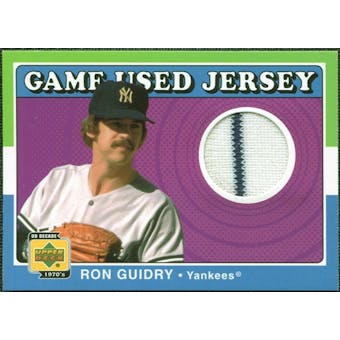2001 Upper Deck Decade 1970's Game Jersey #JRG Ron Guidry