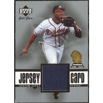 2001 Upper Deck Gold Glove Game Jersey #GGAJ Andruw Jones