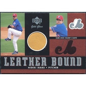 2001 Upper Deck Gold Glove Leather Bound #LBHI Hideki Irabu /100