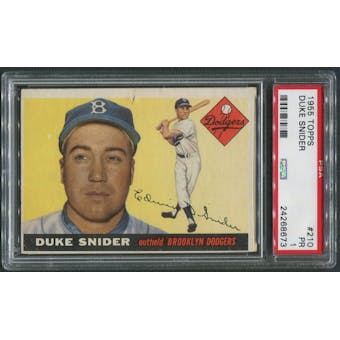 1955 Topps Baseball #210 Duke Snider PSA 1 (PR)