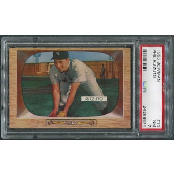 1955 Bowman Baseball #10 Phil Rizzuto PSA 7 (NM)