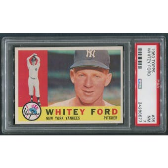 1960 Topps Baseball #35 Whitey Ford PSA 7 (NM)