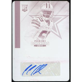 2014 Panini Contenders Printing Plates RC Anthony Hitchens 1/1 Autograph Dallas Cowboys