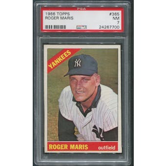 1966 Topps Baseball #365 Roger Maris PSA 7 (NM)