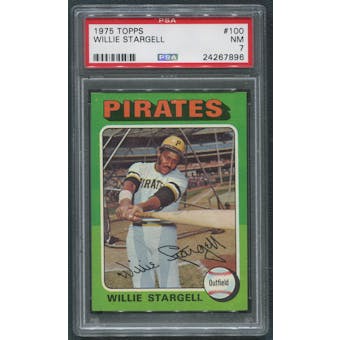 1975 Topps Baseball #100 Willie Stargell PSA 7 (NM)