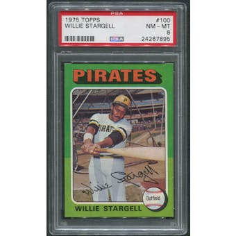 1975 Topps Baseball #100 Willie Stargell PSA 8 (NM-MT)