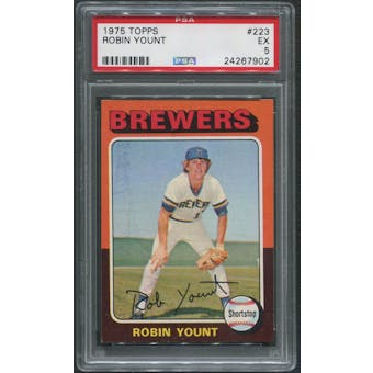 1975 Topps Baseball #223 Robin Yount Rookie PSA 5 (EX)