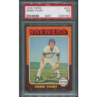 1975 Topps Baseball #223 Robin Yount Rookie PSA 7 (NM)