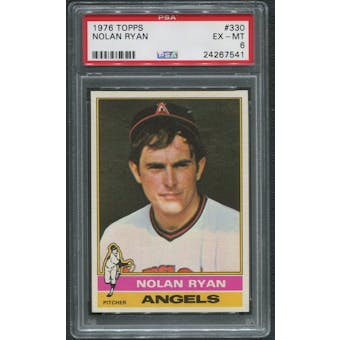 1976 Topps Baseball #330 Nolan Ryan PSA 6 (EX-MT)