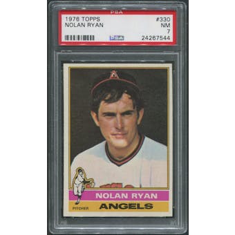 1976 Topps Baseball #330 Nolan Ryan PSA 7 (NM)