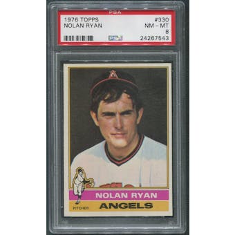 1976 Topps Baseball #330 Nolan Ryan PSA 8 (NM-MT)