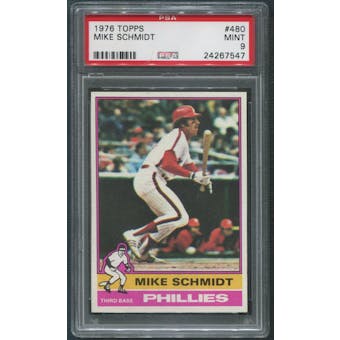 1976 Topps Baseball #480 Mike Schmidt PSA 9 (MINT)