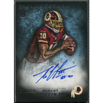 2012 Topps Inception #120 Robert Griffin III Blue Rookie Auto #132/150