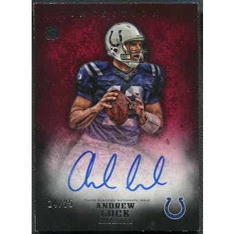 2012 Topps Inception #110 Andrew Luck Red Rookie Auto #24/25