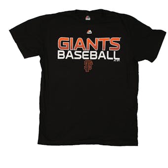 San Francisco Giants Majestic Black Game Winning Run Tee Shirt (Adult XL)