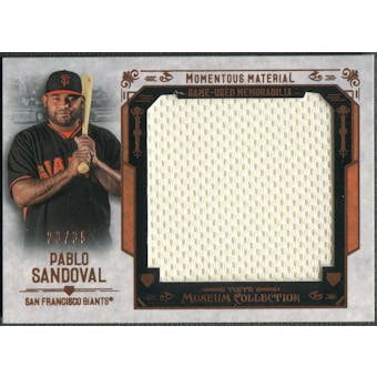 2015 Topps Museum Collection #MMJRPSA Pablo Sandoval Copper Momentous Material Jumbo Jersey #23/35