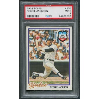 1978 Topps Baseball #200 Reggie Jackson PSA 9 (MINT)
