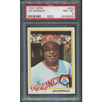 1978 Topps Baseball #300 Joe Morgan PSA 8 (NM-MT)