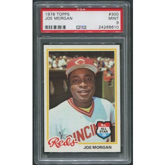 1978 Topps Baseball #300 Joe Morgan PSA 9 (MINT)