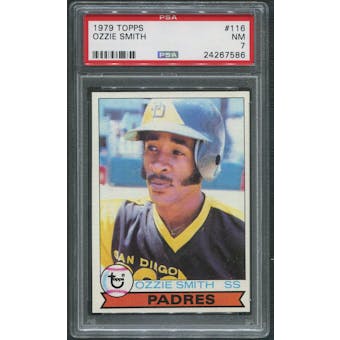 1979 Topps Baseball #116 Ozzie Smith Rookie PSA 7 (NM)