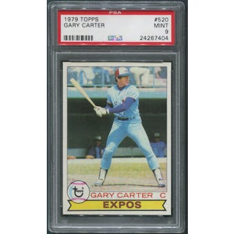 1979 Topps Baseball #520 Gary Carter PSA 9 (MINT)