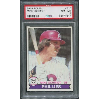 1979 Topps Baseball #610 Mike Schmidt PSA 8 (NM-MT)