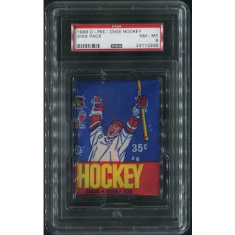 1986/87 O-Pee-Chee Hockey Wax Pack PSA 8 (NM-MT)