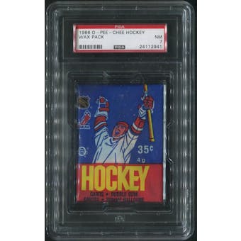 1986/87 O-Pee-Chee Hockey Wax Pack PSA 7 (NM)