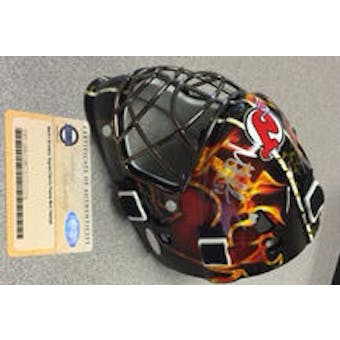 Martin Brodeur New Jersey Devils Signed Auto Flame Mini Helmet (Steiner)
