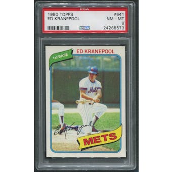 1980 Topps Baseball #641 Ed Kranepool PSA 8 (NM-MT)