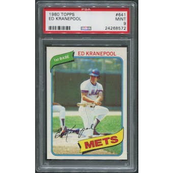 1980 Topps Baseball #641 Ed Kranepool PSA 9 (MINT)