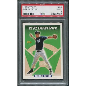 1993 Topps Baseball #98 Derek Jeter Rookie PSA 9 (MINT)