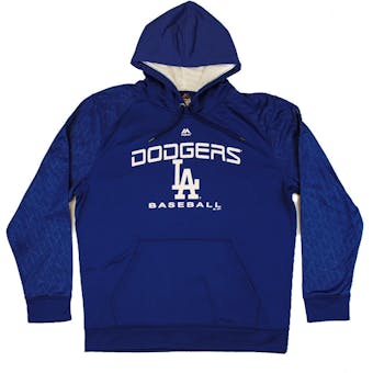 Los Angeles Dodgers Majestic Blue 2 Cool Therma Base Performance Fleece Hoodie