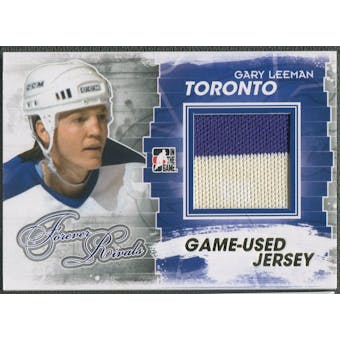 2012/13 ITG Forever Rivals #M09 Gary Leeman Gold Game Used Jersey /10