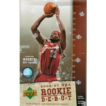 2006/07 Upper Deck Rookie Debut Basketball Hobby Box