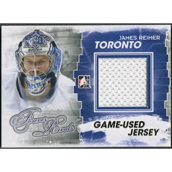 2012/13 ITG Forever Rivals #M16 James Reimer Gold Game Used Jersey /10