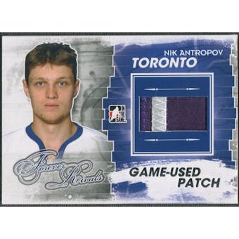 2012/13 ITG Forever Rivals #M25 Nik Antropov Silver Game Used Patch /3