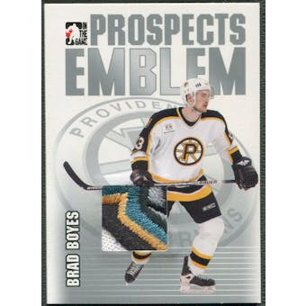 2004/05 ITG Heroes and Prospects #15 Brad Boyes Rookie Silver Emblem /30
