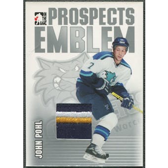 2004/05 ITG Heroes and Prospects #28 John Pohl Rookie Silver Emblem /30