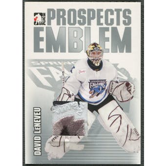 2004/05 ITG Heroes and Prospects #6 David LeNeveu Rookie Silver Emblem /30