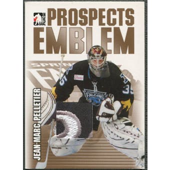 2004/05 ITG Heroes and Prospects #23 Jean-Marc Pelletier Rookie Gold Emblem /10