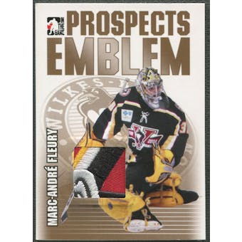 2004/05 ITG Heroes and Prospects #16 Marc-Andre Fleury Gold Emblem /10